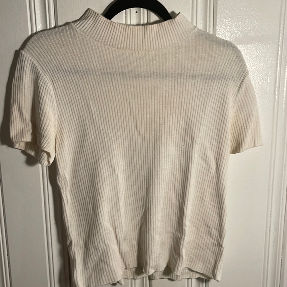 Mock neck short sleeve Pierre Cardin sweater XS